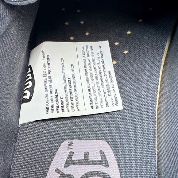 Hey Dude Womens Wendy Metallic Silver Sparkle Slip-on Shoes, Charcoal sz 6 - Picture 8 of 14